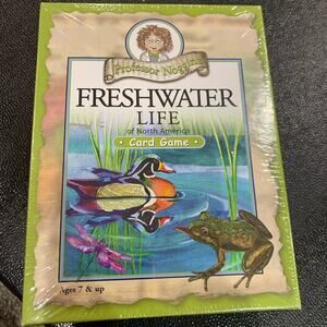 Professor Noggins Freshwater Life of North America Card Game Educational, Sealed